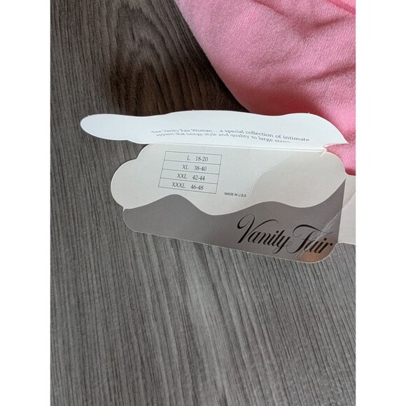 VTG Vanity Fair Womens Pink Zip-Front Robe XXL Size 3/4 Sleeves Soft Knit NWT - Picture 5 of 8